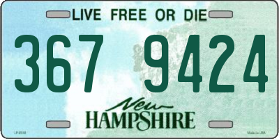 NH license plate 3679424