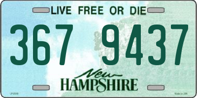 NH license plate 3679437