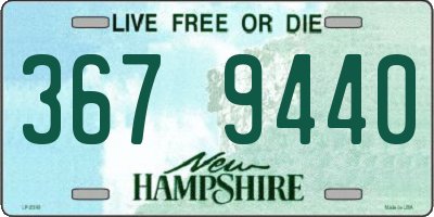 NH license plate 3679440