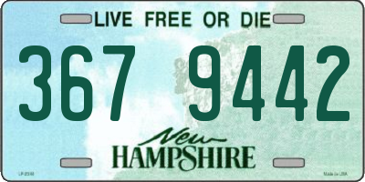 NH license plate 3679442