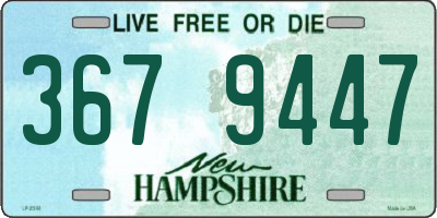NH license plate 3679447