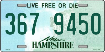NH license plate 3679450