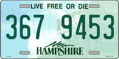 NH license plate 3679453