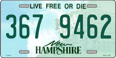 NH license plate 3679462