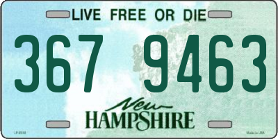 NH license plate 3679463