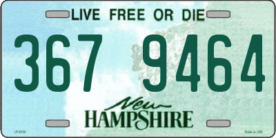 NH license plate 3679464