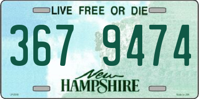 NH license plate 3679474