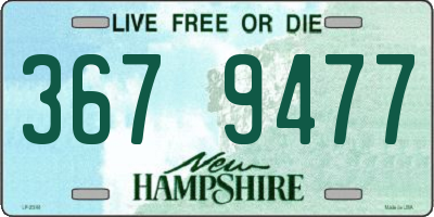 NH license plate 3679477