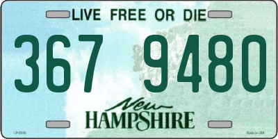 NH license plate 3679480