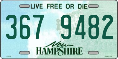 NH license plate 3679482