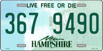NH license plate 3679490