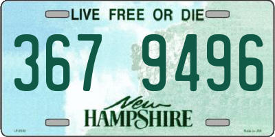 NH license plate 3679496