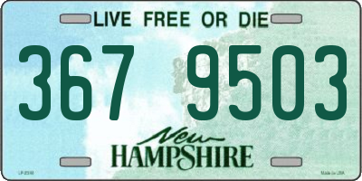 NH license plate 3679503
