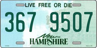 NH license plate 3679507