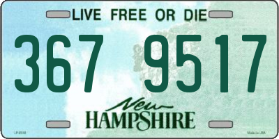 NH license plate 3679517