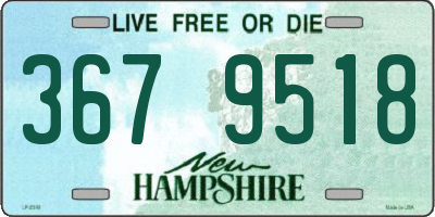 NH license plate 3679518