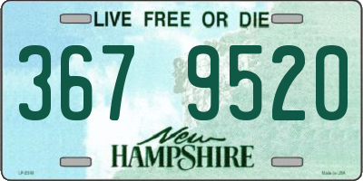 NH license plate 3679520