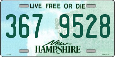 NH license plate 3679528