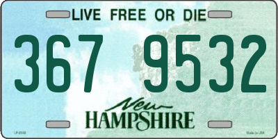 NH license plate 3679532