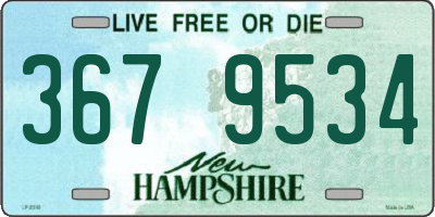 NH license plate 3679534