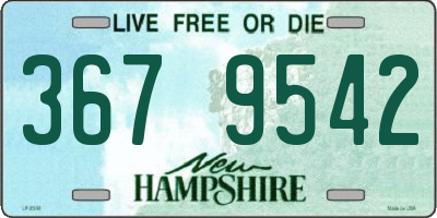 NH license plate 3679542