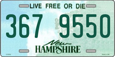 NH license plate 3679550