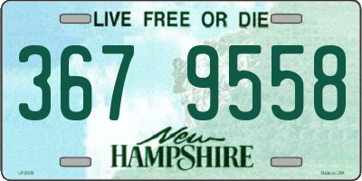 NH license plate 3679558