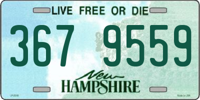 NH license plate 3679559
