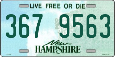 NH license plate 3679563