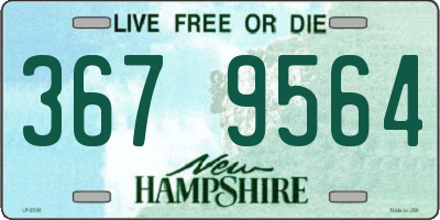 NH license plate 3679564