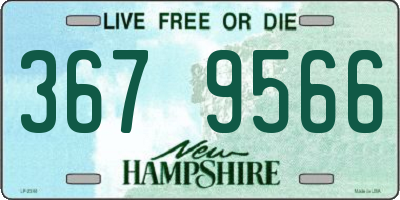 NH license plate 3679566