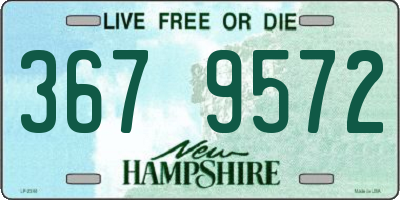 NH license plate 3679572
