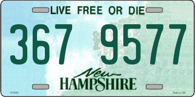 NH license plate 3679577
