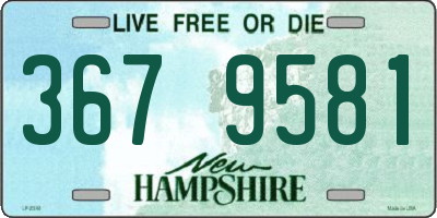 NH license plate 3679581