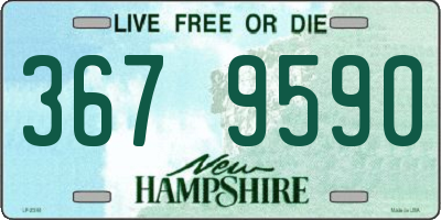 NH license plate 3679590