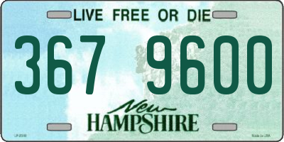 NH license plate 3679600