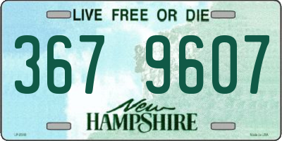 NH license plate 3679607