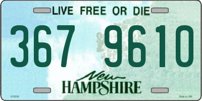 NH license plate 3679610