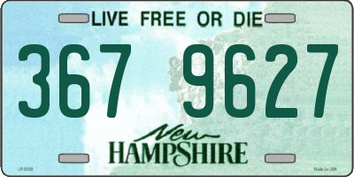 NH license plate 3679627
