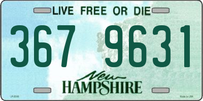 NH license plate 3679631