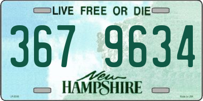 NH license plate 3679634