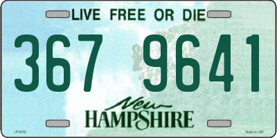 NH license plate 3679641