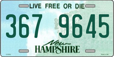 NH license plate 3679645