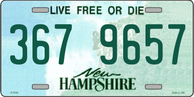 NH license plate 3679657