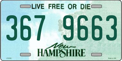 NH license plate 3679663