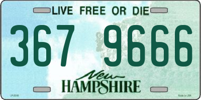 NH license plate 3679666