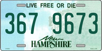 NH license plate 3679673