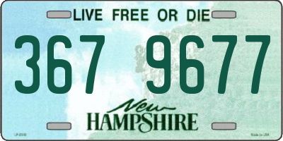 NH license plate 3679677