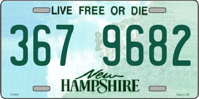 NH license plate 3679682