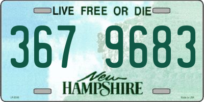 NH license plate 3679683